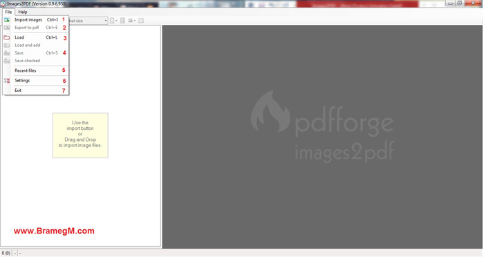 برنامج تحويل الصور الى ملفات بي دي اف Images2pdf